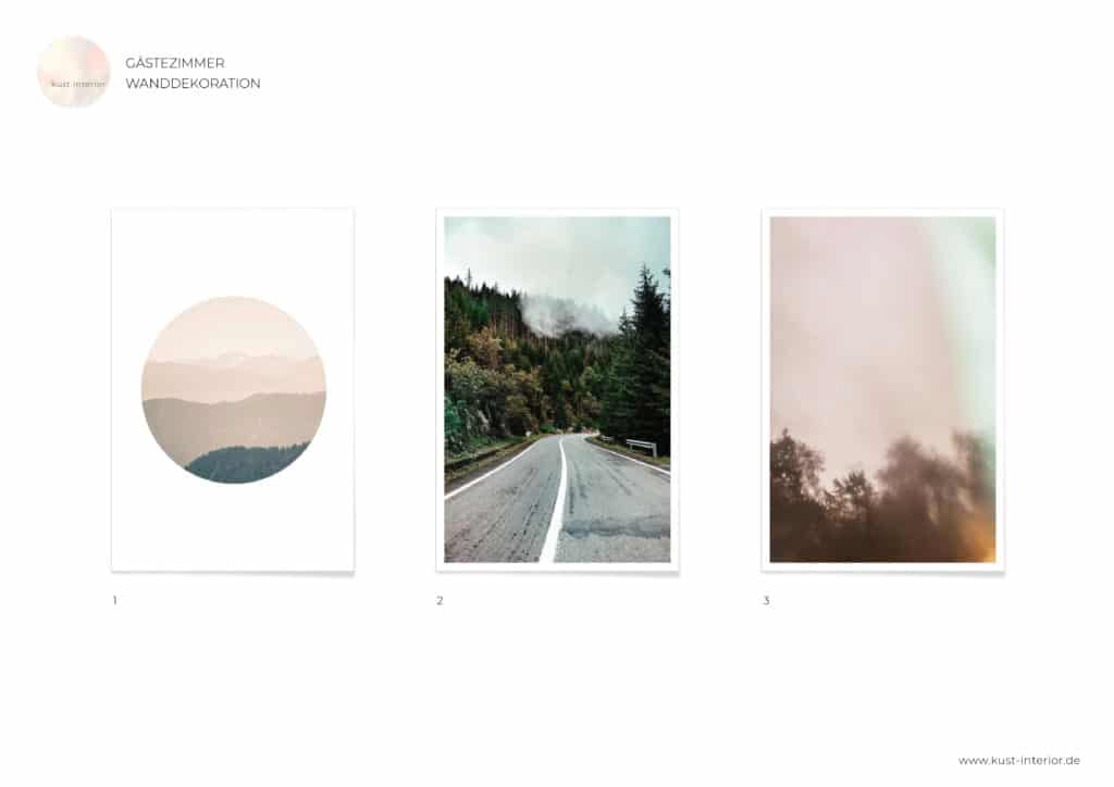 Gästezimmer klein modern Naturtöne Poster Prints