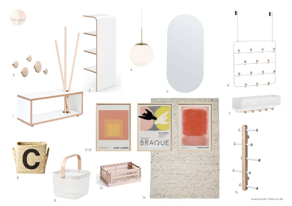 Garderobe selber bauen Inspiration Flur