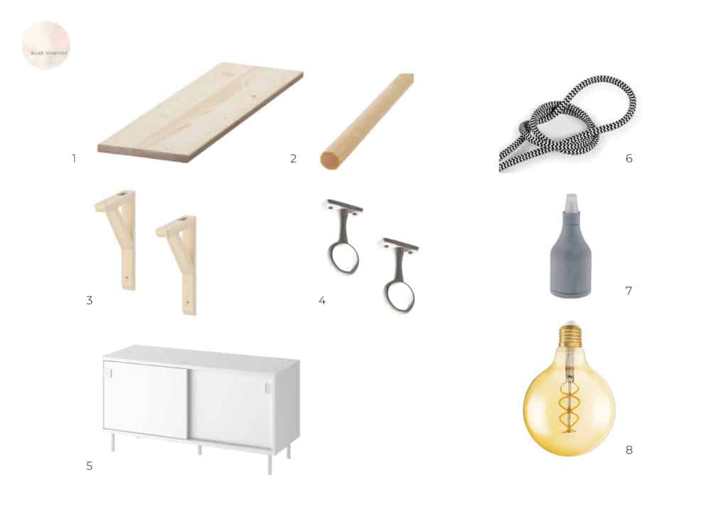 Garderobe selber bauen IKEA Hack Produkte