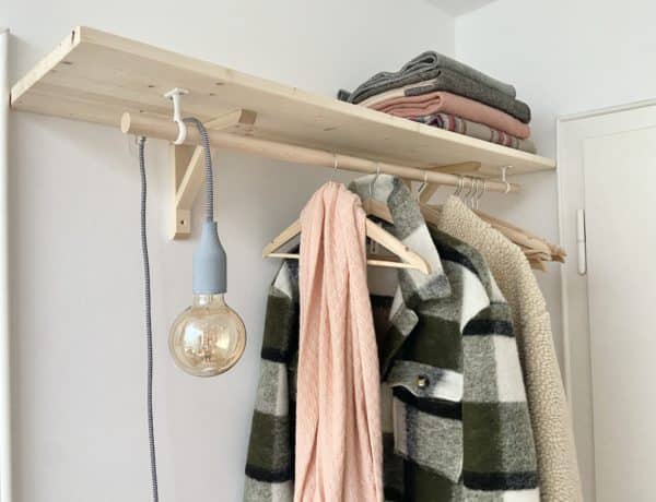 Garderobe schmaler Flur selber bauen IKEA Hack